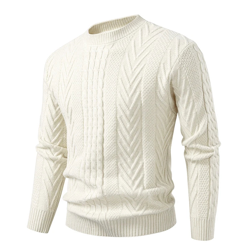 Autumn Winter Men's Fashion Knit Sweater Unisex O-Neck Knitted Pullovers Youthful Vitality Slim Fit Korean Style Casual Sweaters
