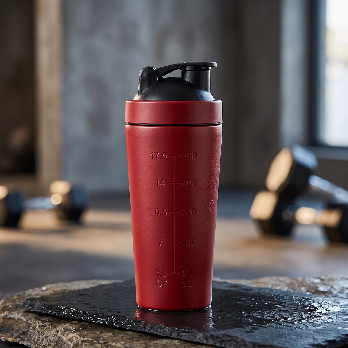 garrafa-shaker-desportivo-aco-inoxidavel-vermelho-douraz